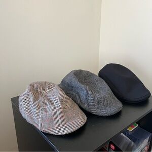 Classic Men's Newsboy Cap Lot Of 3